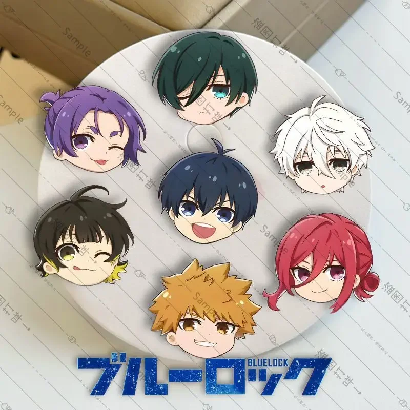 

Anime BLUE LOCK Kunigami Rensuke Isagi Yoichi Cosplay Q Version Badge Cute Accessories Ambitus