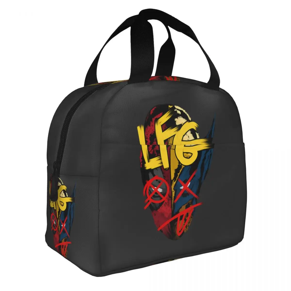 Fashion Bento Boxes LFG Durable Waterproof Marvel Deadpool Wolverine Film Weekend Picnic Food Bags Office Workers