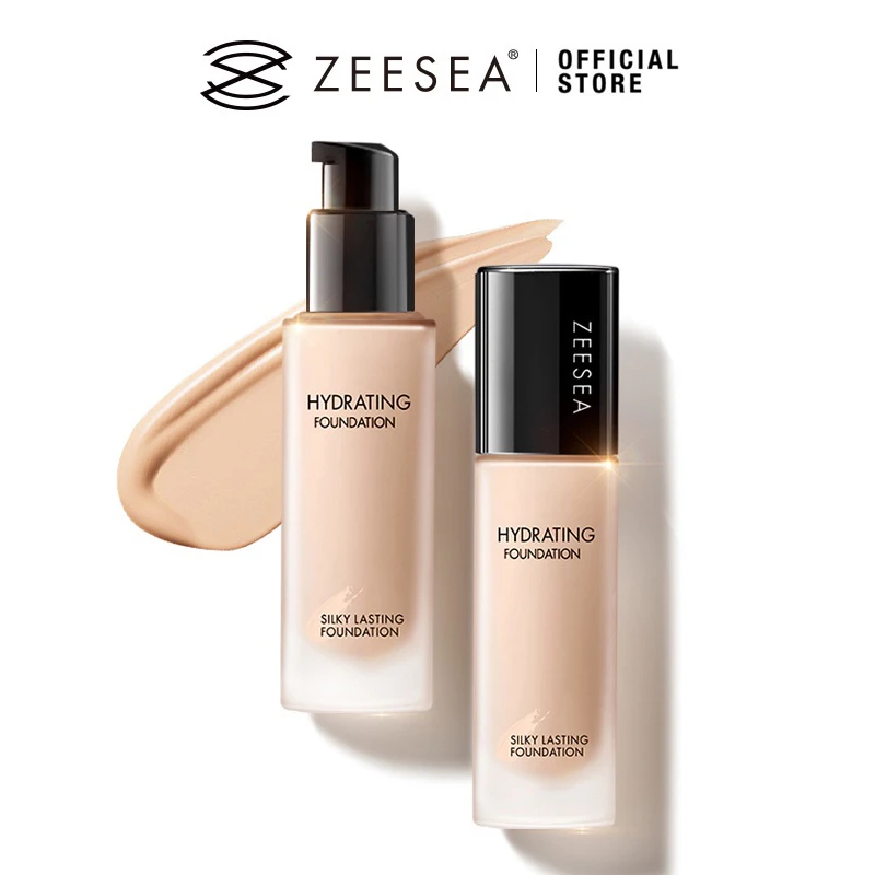 ZEESEA Foundation Full Coverage Natural Anti-glycation Concealer Oil Control LongLasting Matte Moisturizing Dry Oliy Skin 30g