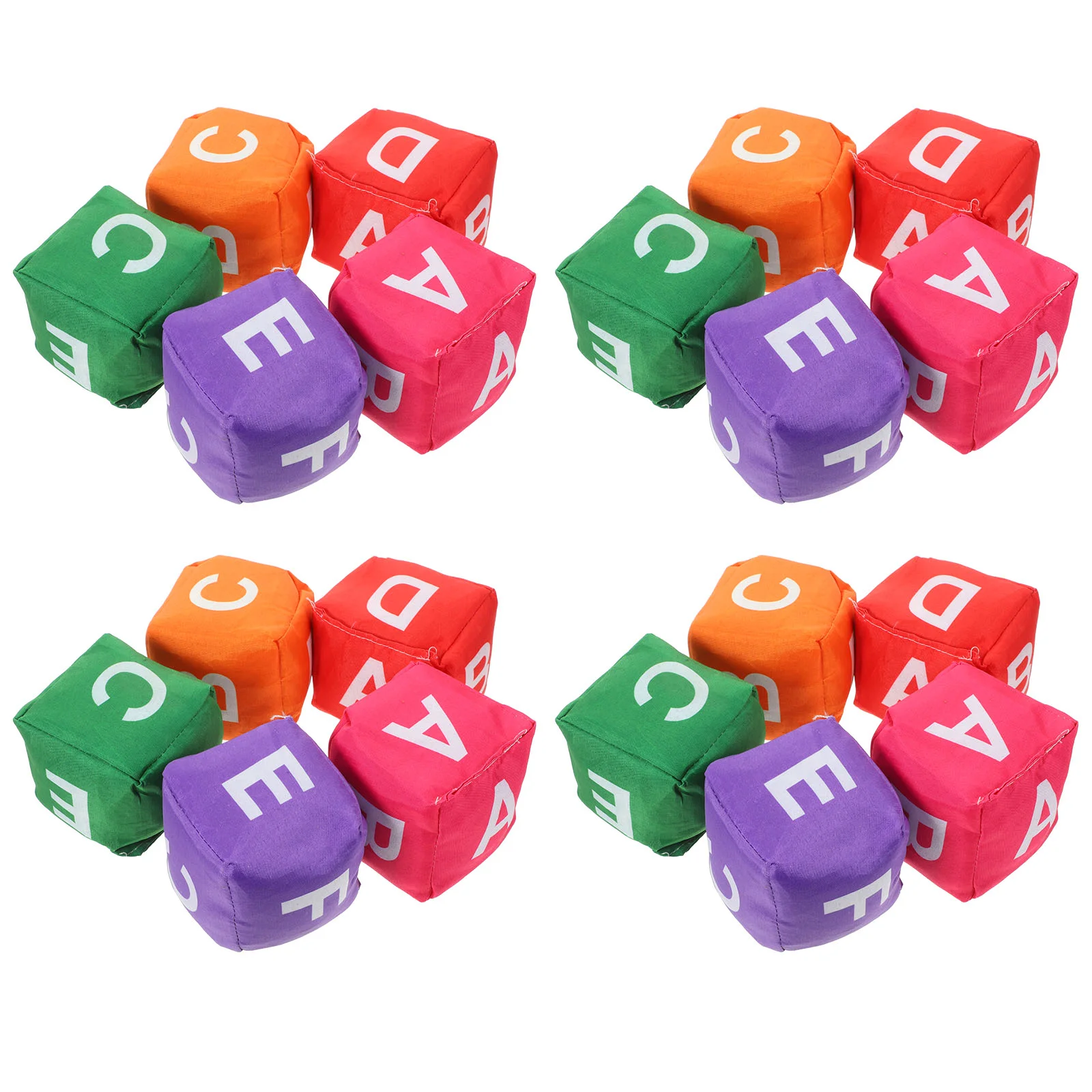 

20 Pcs Alphabet Bean Bag Toy Toss Game Bags for Kids Tossing Canvas Throwing Child