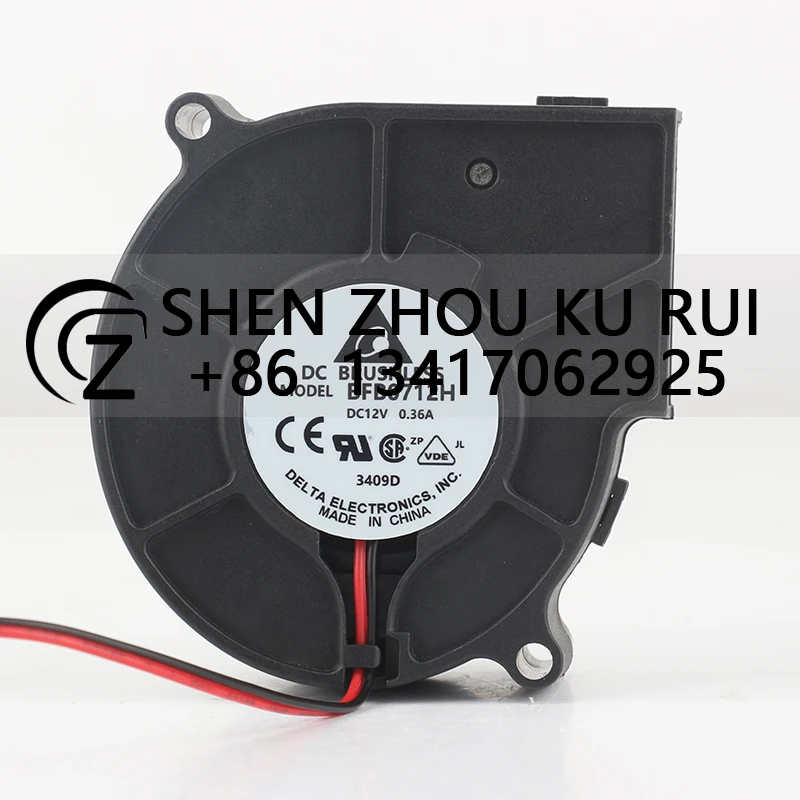 

Delta 5V 24V 48V DC12V 0.36A AC EC 7530 75X75X30MM 7.5CM Projector blower Centrifugal Dual ball mute chassis BFB0712H coolingfan