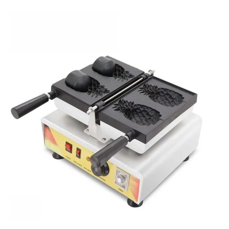 New Internet celebrity crispy pineapple peel machine commercial electric ice cream waffle machine double-sided pancake machine