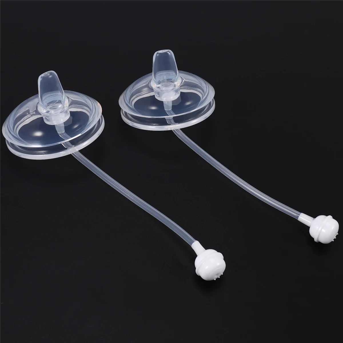 2pcs Sippy Spout Nipples for Baby Bottle and for Mason Baby Bottle Easy To Clean Spill-Proof, 7CM Diameter