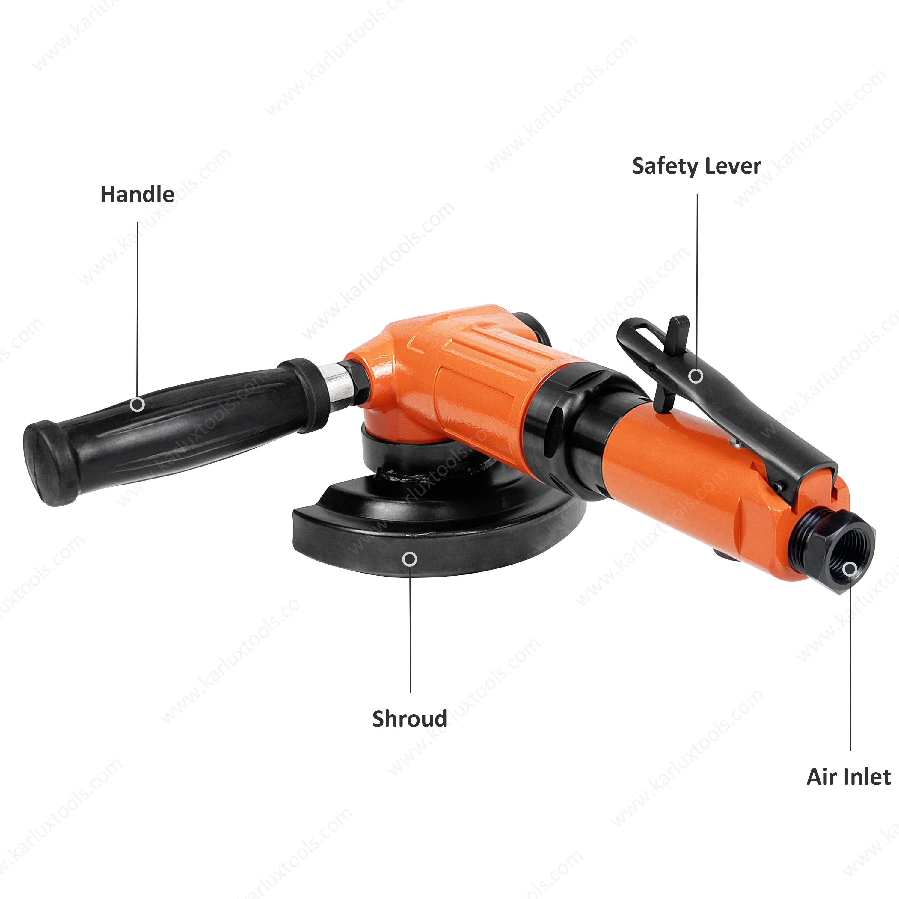 Heavy Metal Cutting Blade Air Disc Grinder Power Pneumatic Air Angle Grinder for Grinding Steel Saw Blade