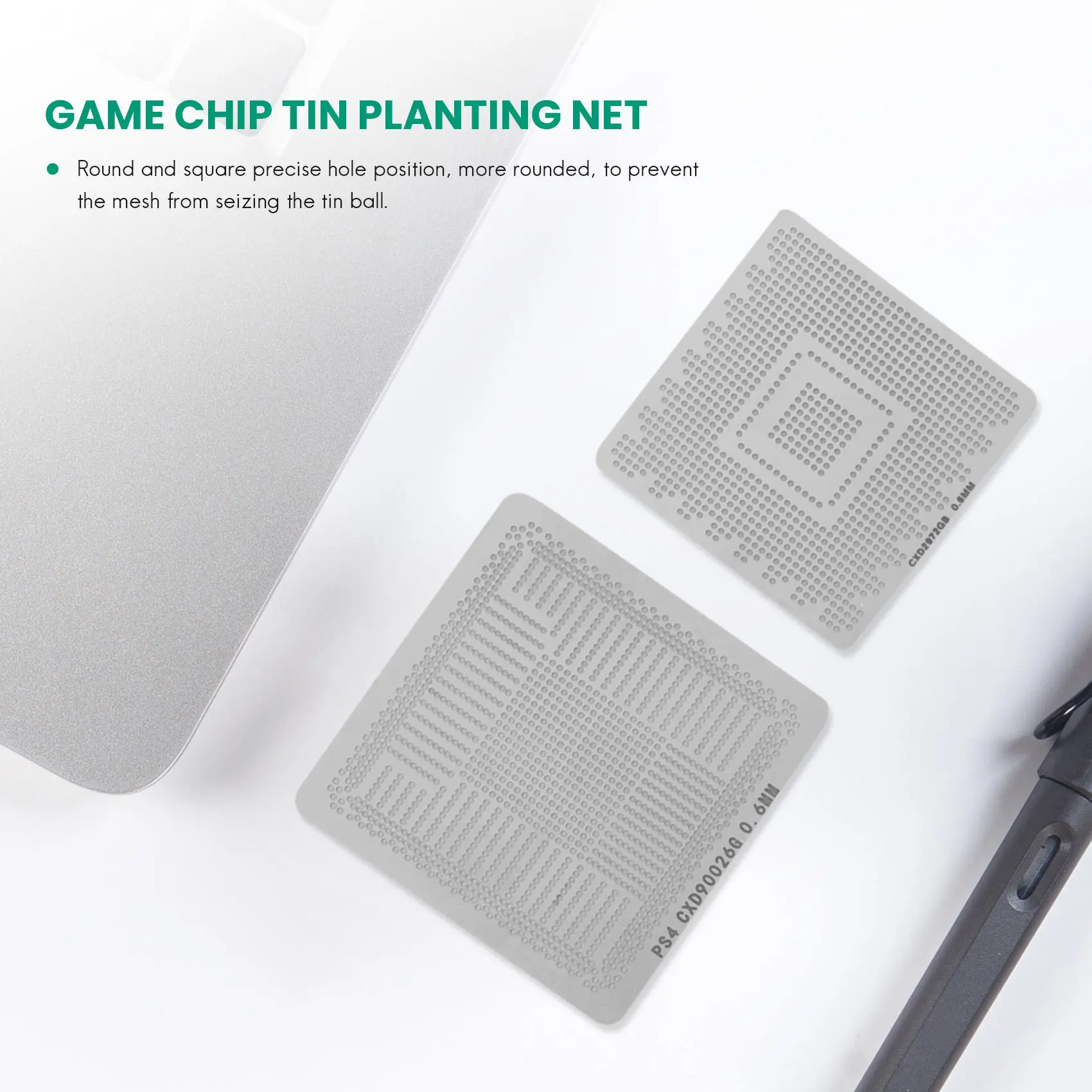 47Pcs/Set Direct Heat Reballing Universal Directly Stencils for Game Console PS3 CPU PS4 GPU XBOX CXD WII