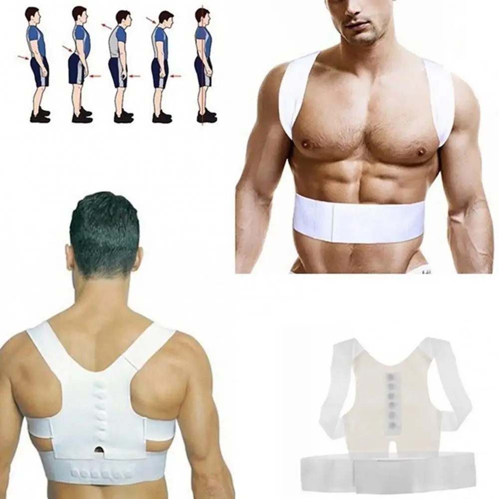 Adjustable Unisex Humpback Posture Corrector Back Shoulder Support Belt Strap Lightweight Comfortable Easy To Wear