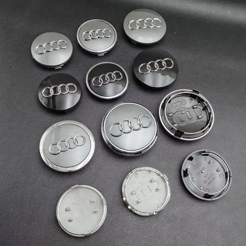 4pcs 60mm 61mm 68mm 69mm Audi Hub Caps Car Wheel Center Caps For Audi A1 A2 A3 A4 A5 A6 A7 A8 S3 S6 Q3 Q5 Q7 Accessories