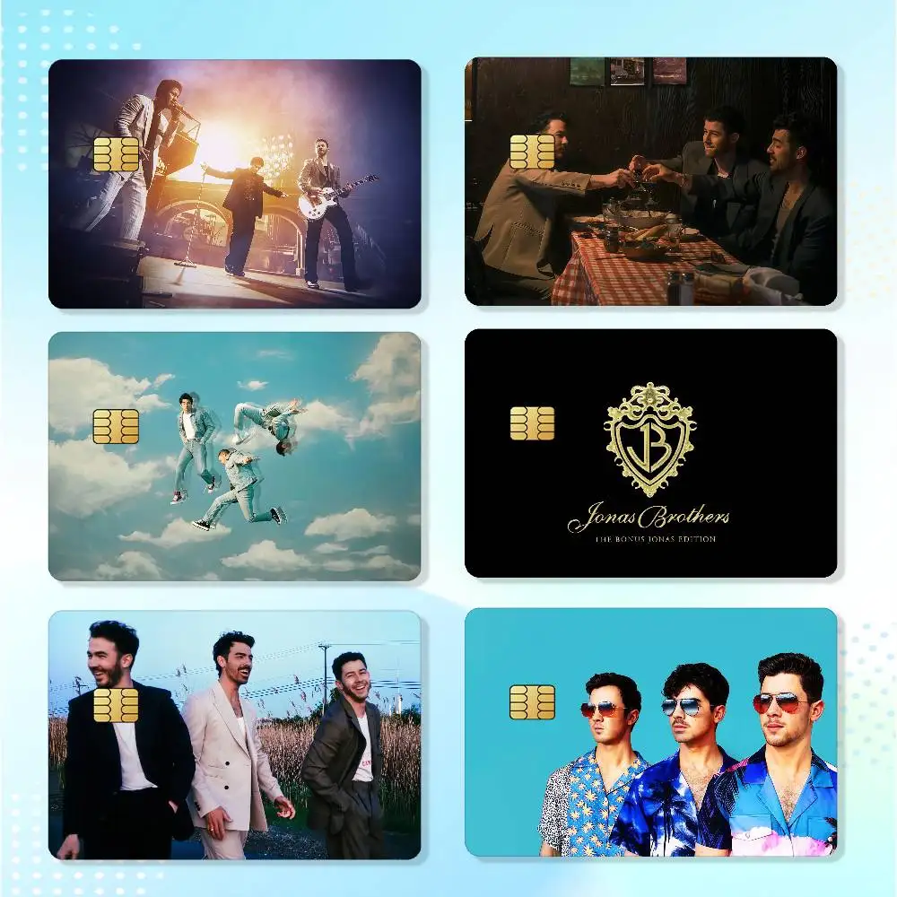Band J-JONAS B-BROTHERS Credit Skin Cover Card Stickers 4PCS Film Bus Pass Front Decoration Bank Debit Waterproof