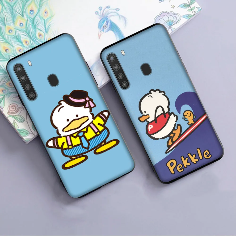 Pekkle Tiny Chum Cover for OPPO Reno 7 Pro 6 5 5Z 5F 4 4F 4Z 2Z 2F Lite Black Phone Case