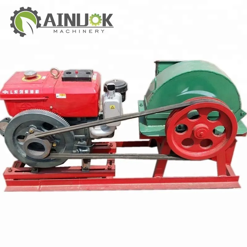 متعددة الوظائف القشرة كسارة النفايات آلة الطاحن الخشب صنع نشارة الخشب كسارة الخشب محرك الديزل #3