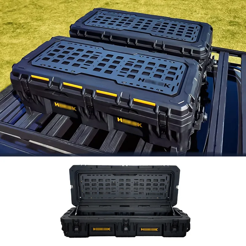 Camping Travel Carrier 95L Roof Top Cargo Box Rotomolded Roof Box Off-Road Storage Rotationally Molded Waterproof