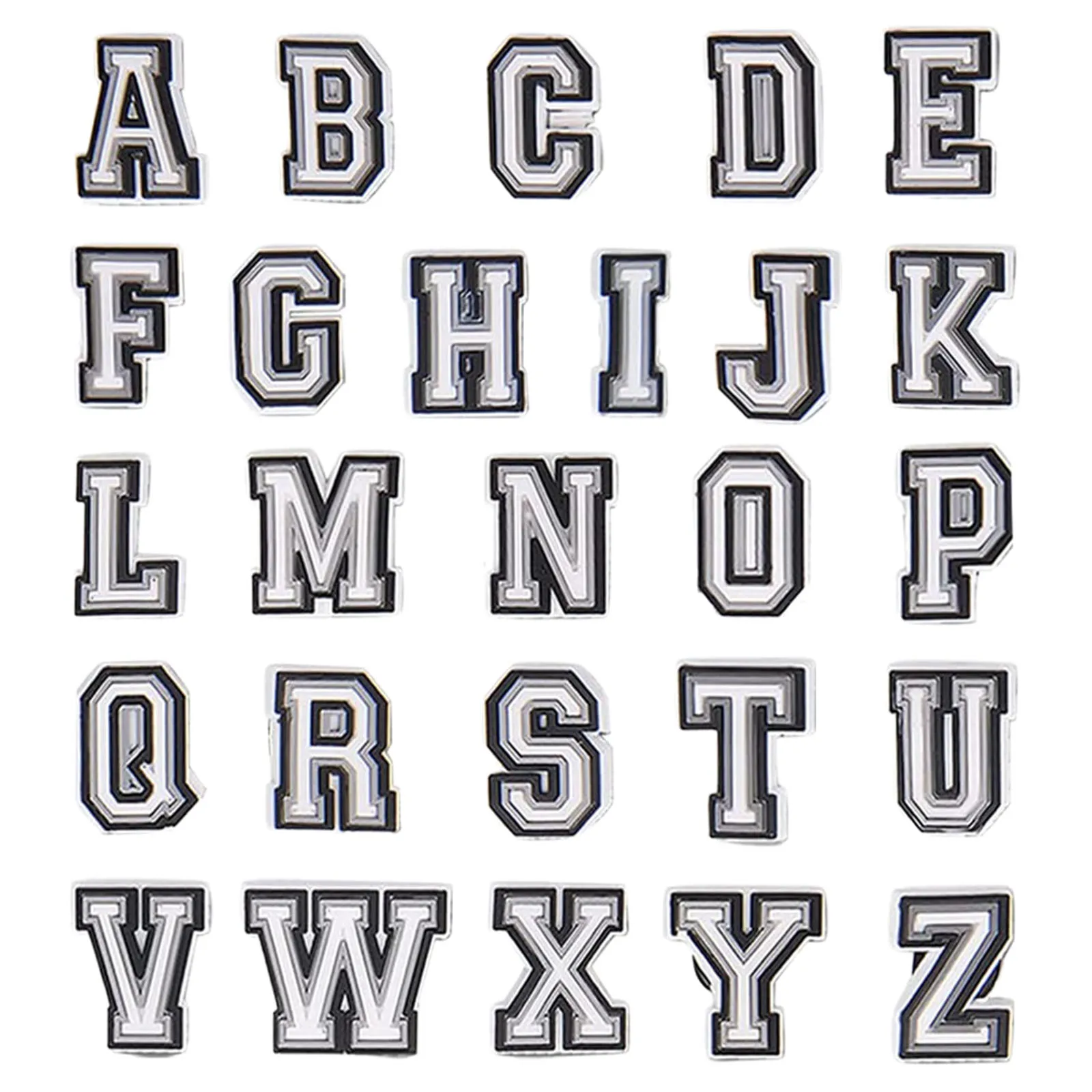 26Pcs Alphabet Shoe Charms, Shoes Decoration Party Birthday Gifts For Men Women