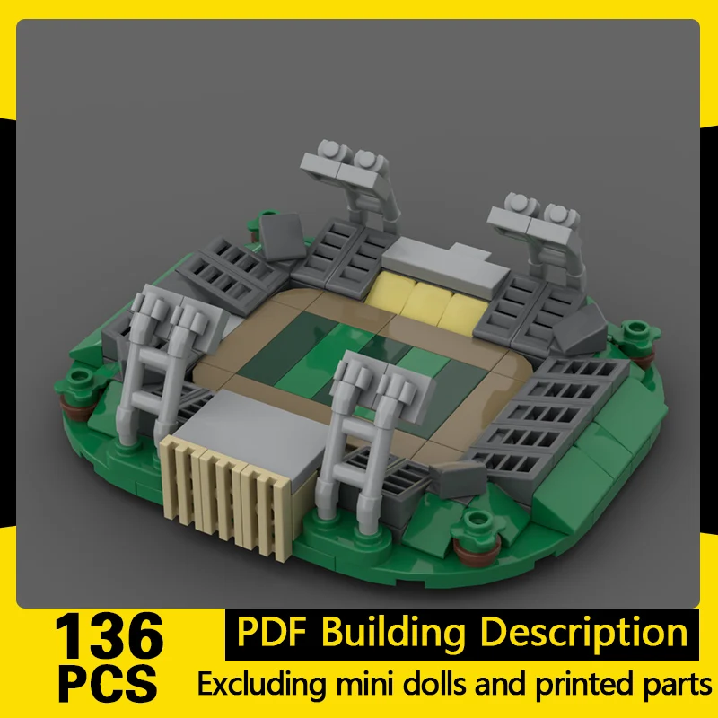 

City Street View Model MOC Building Bricks Modern Central Stadium Modular Technology Gifts Holiday Assemble Children Toys Suit