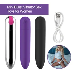 Mini Bullet Vibrator Sex Toys for Women 10 Speed Strong Vibration USB Rechargeable G-spot Massager Adult Toy