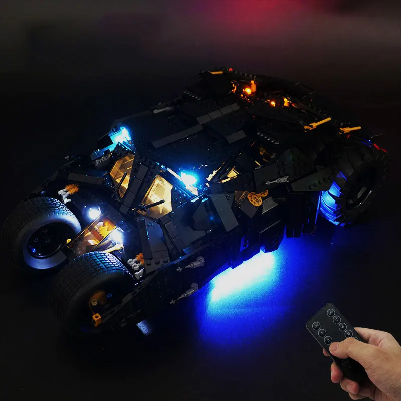 LED-lichtset voor LEGO Batmobile Tumbler 76240 Lampideeën DIY-cadeau (exclusief bouwstenen Bricks Kits Sets Model)
