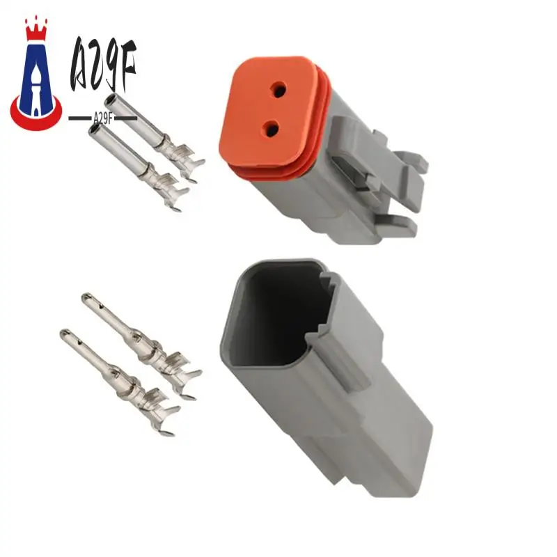 A29F-Deutsch DT 2-Pin Waterproof Electrical Connector,DT06-2S DT04-2P, Inlet Air Temperature Sensor Plug With Round Terminals