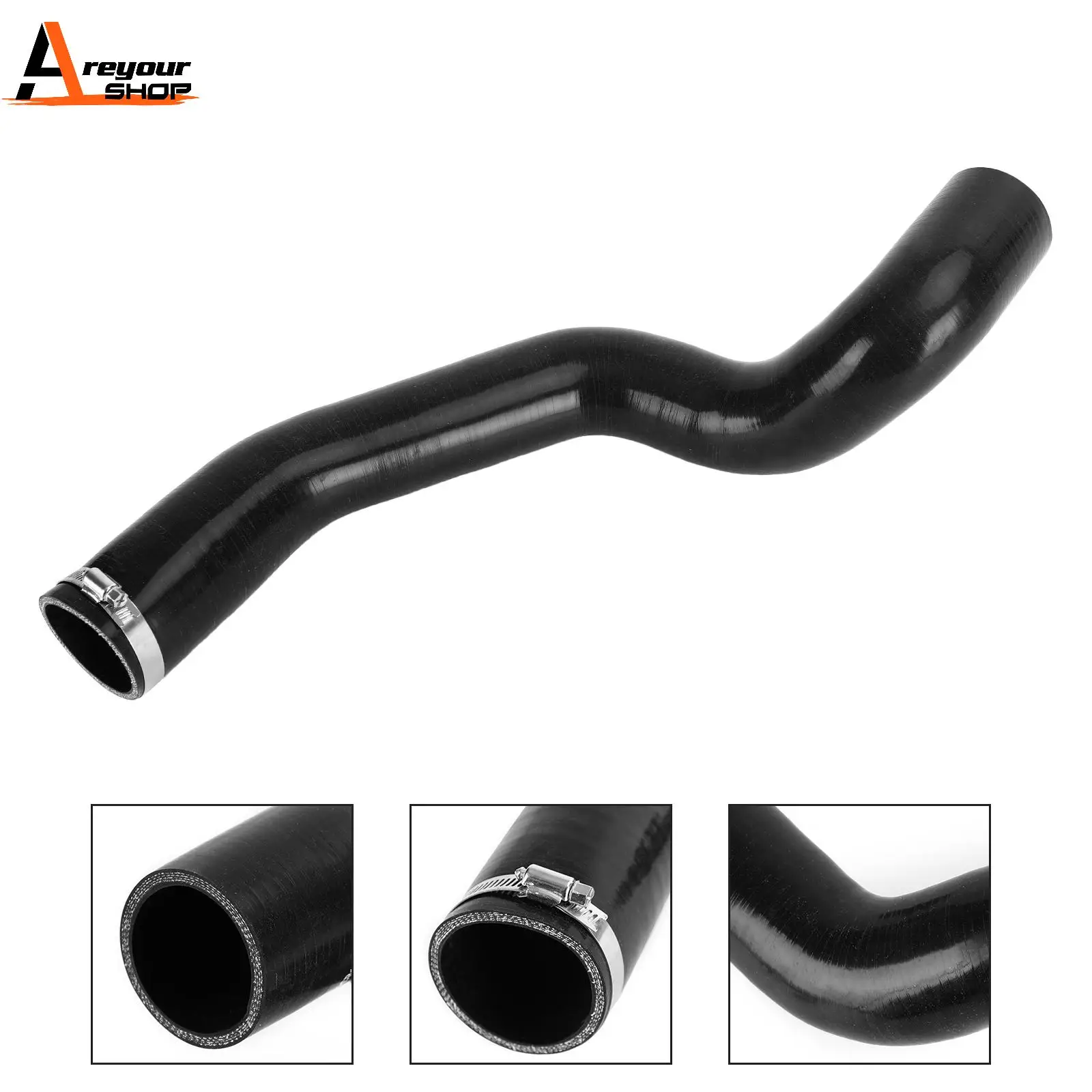 Areyourshop New Intercooler Cold Side Hose For Ford Ranger PX For Mazda BT50 3.2L 2012+ Black BP-XCHJ579-F Car Auto Parts