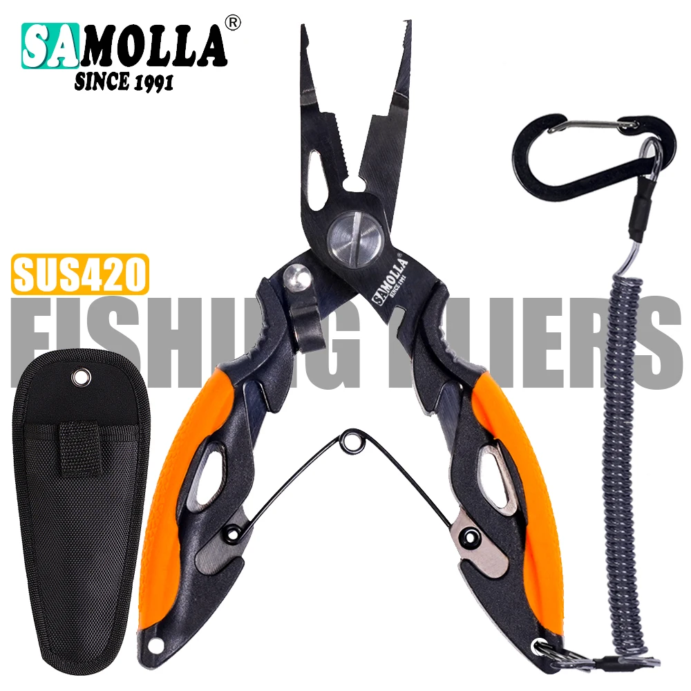 New Multifunctional Fishing Pliers Accessories 420 Stainless Steel Body Scissors Line Cutter Hooks Remover Outdoor Fishing Tools