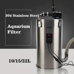 Stainless Steel ADA Style Aquarium External Canister Filter Fish Tank Grass Tank Canister Filter Premium Filter Barrel 어항 악세사리