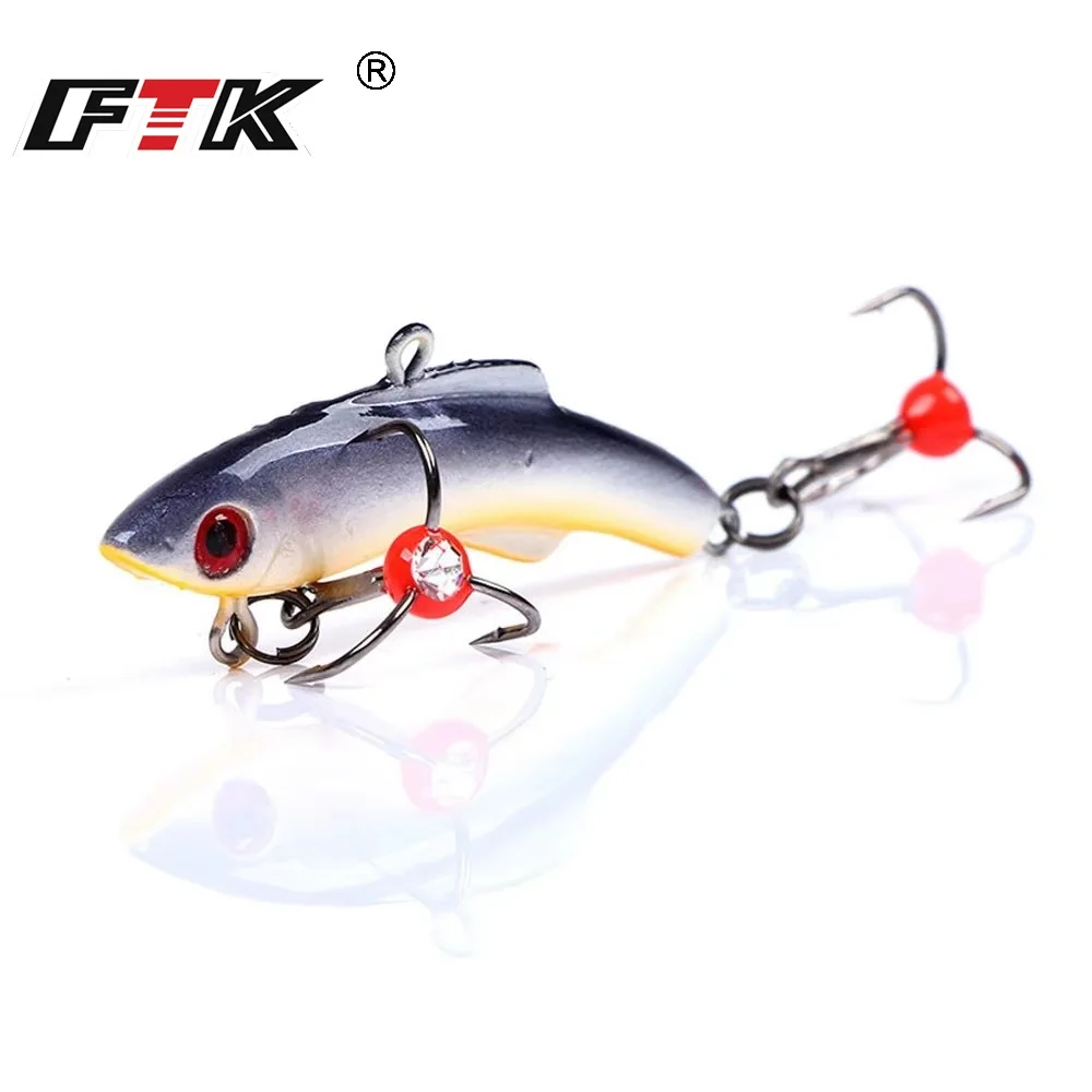 FTK Swimbait Minnow – Señuelo duro 4,3-5,5 cm para lucio winter fishing
