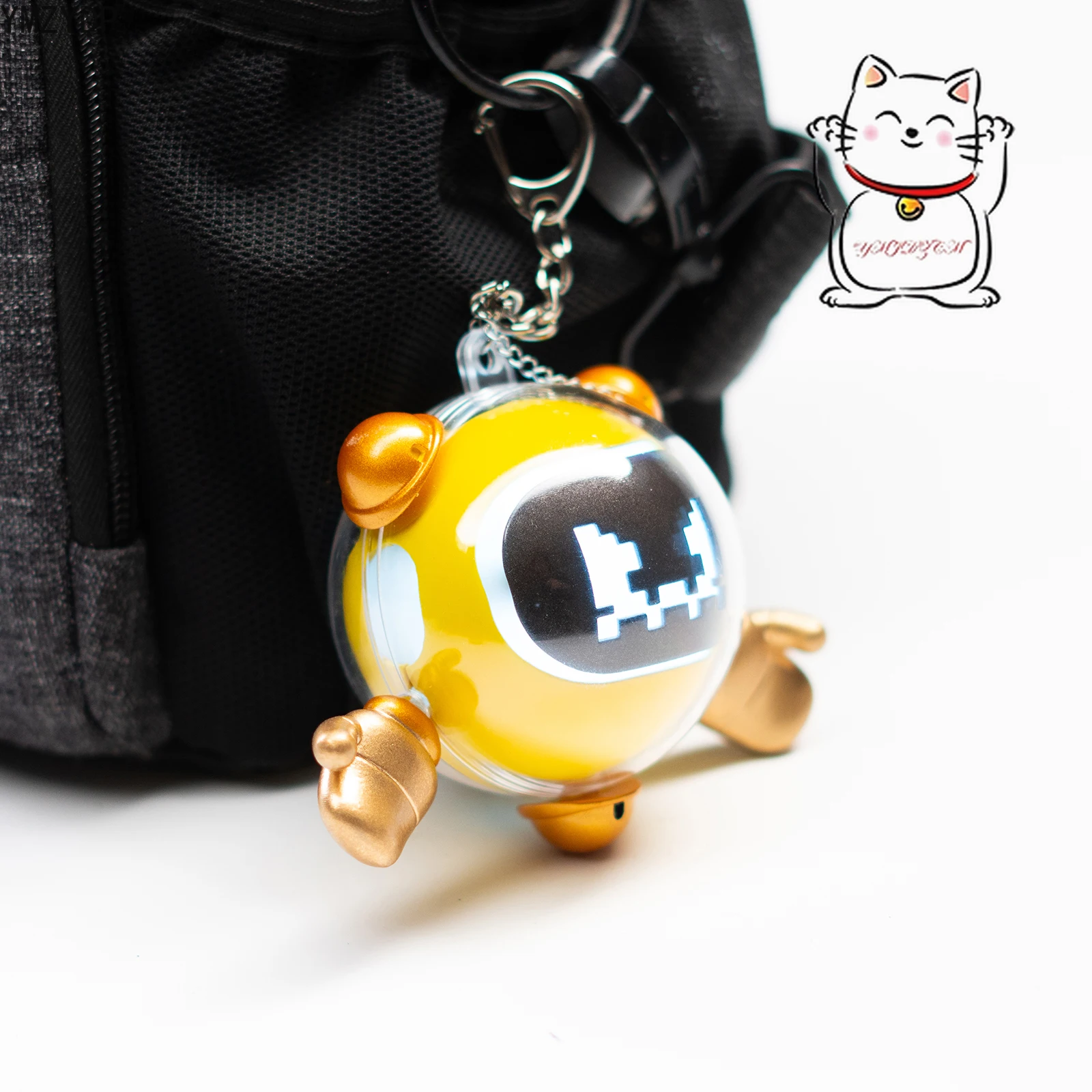 Anime customized field machine small robot backpack pendant keychain gaming peripherals glowing accessories hot selling