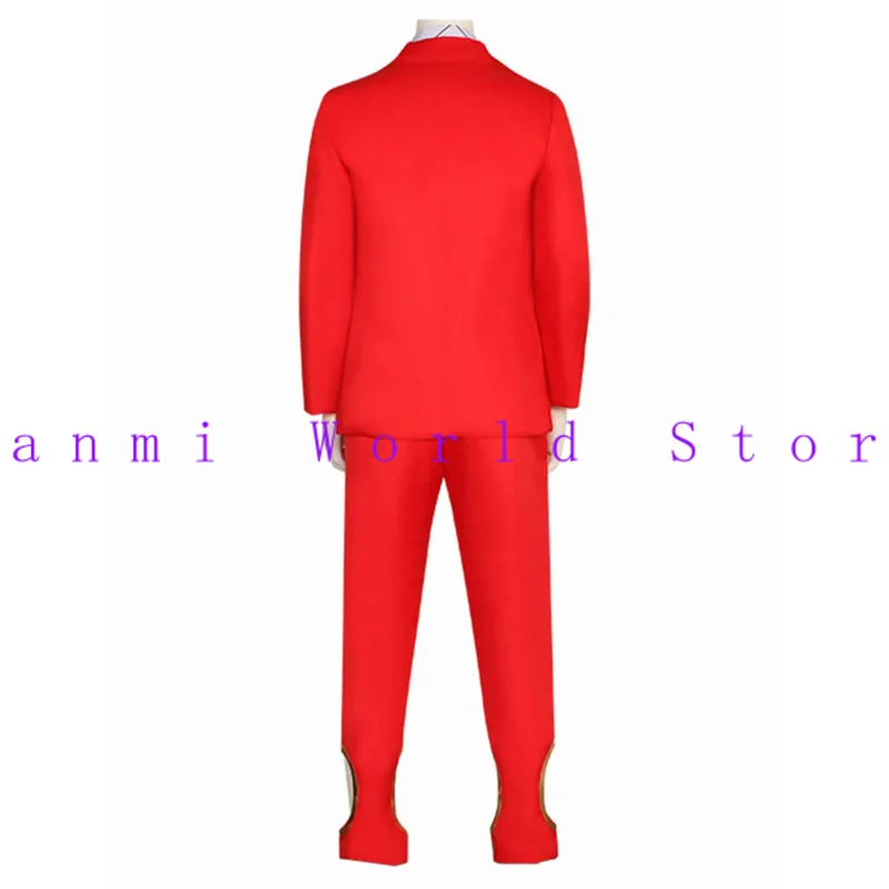 HIGH CARD Chris Redgrave Red Coat Suit  Cosplay Csotume Halloween Party