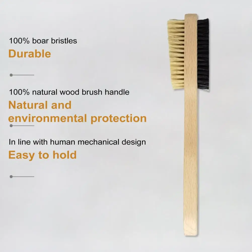 Bristle Brush for Gravel Surfaces Eco-friendly Rock Climbing Brush Set with Beech Wood Handle Boar Hair Bristles for Callus