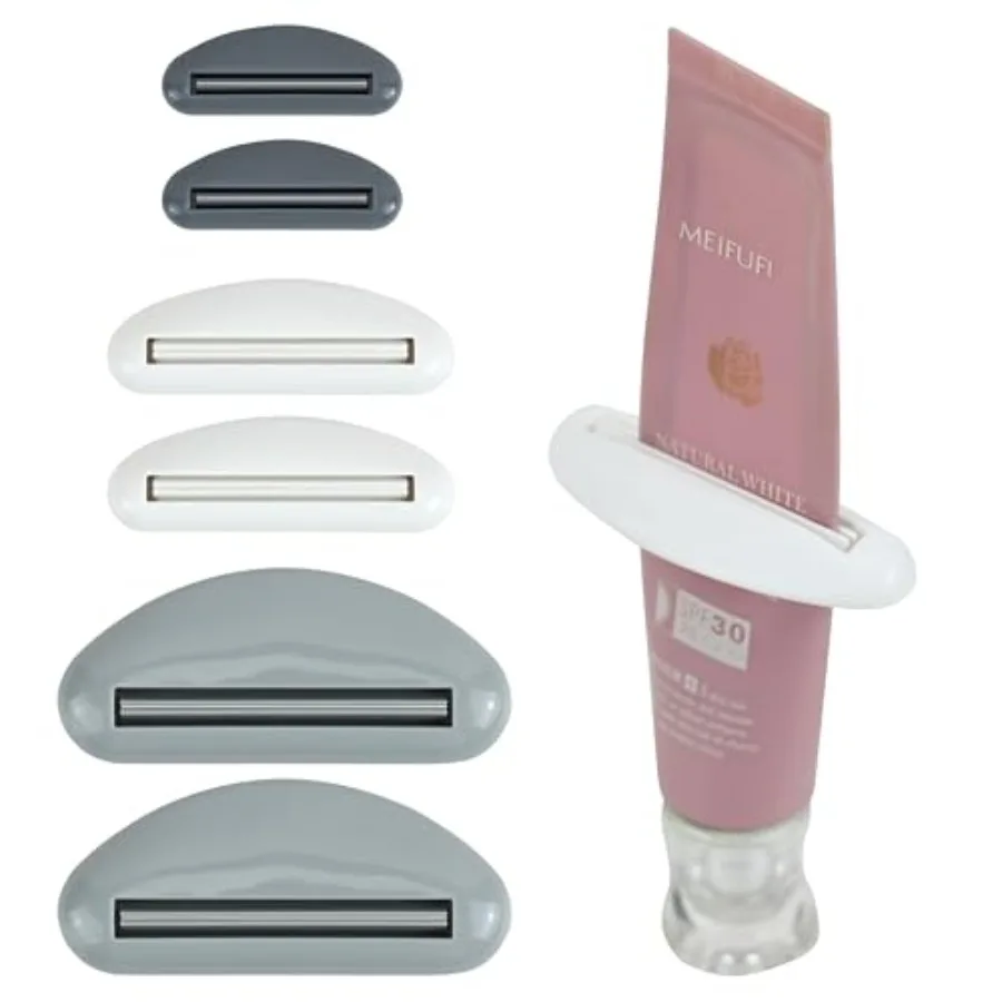 

EIKS 6 комплектов зажимов-дозаторов для тюбиков: для зубной пасты, крема для рук, краски, косметики – легко нажимать, снижают расход и уменьшают отходы