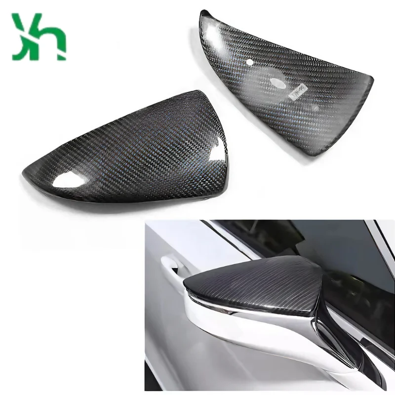 M-نوع ديلوكس ألياف الكربون غطاء مرآة جانبية لكزس ES هو LS LC UX RC صحيح الكربون الخارجي ملحق مرآة الرؤية الخلفية