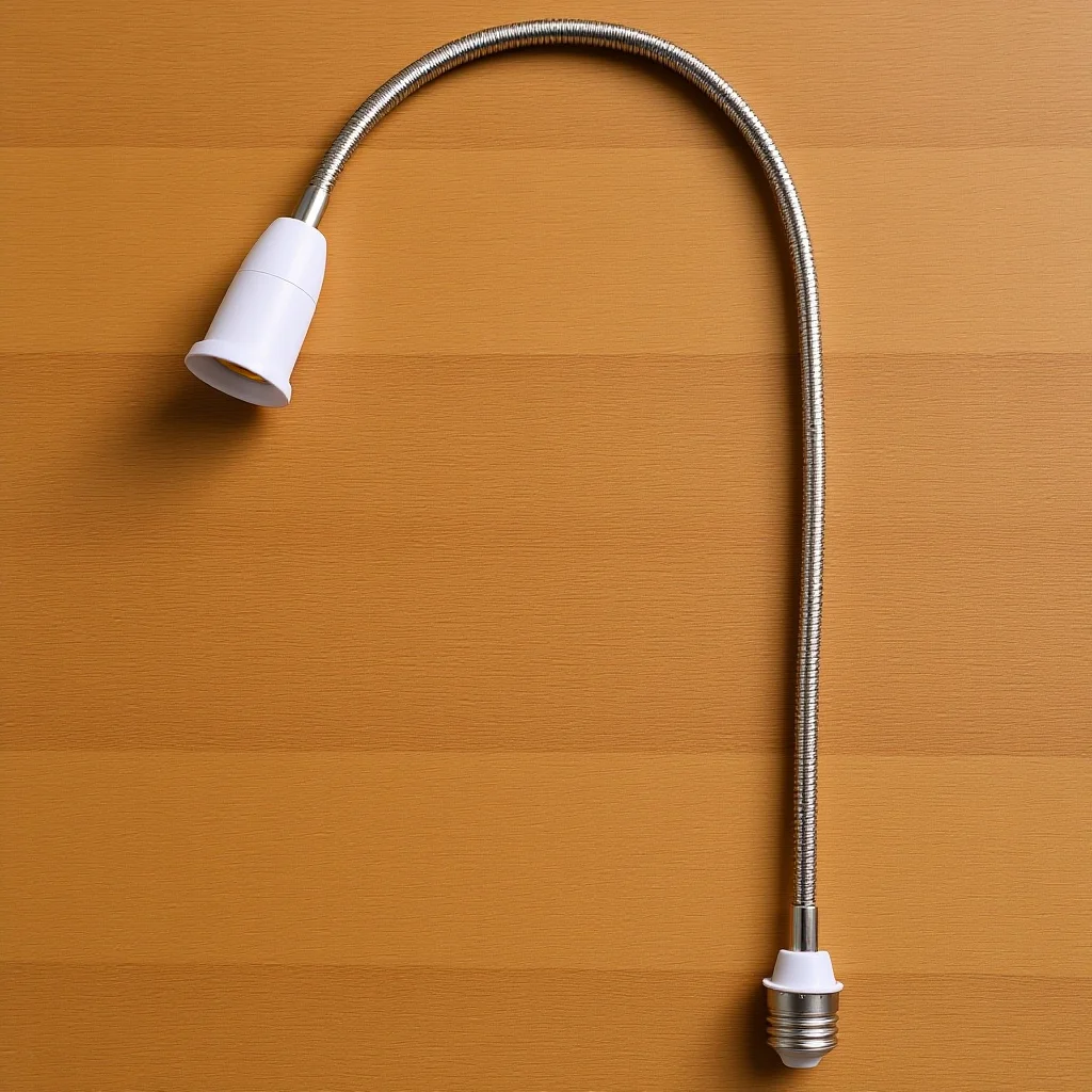 

E27 Light Bulb Extender Socket 60Cm Flexible Hose Lamp Holder Extension Adapter For Recessed Lighting Conversion
