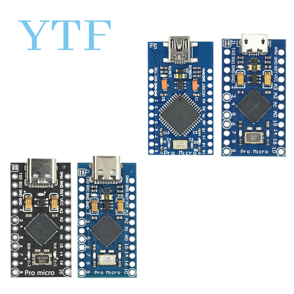 Type-c MICRO USB ATMEGA32U4 Module 5V 16MHz Board For Arduino ATMEGA32U4-AU/MU Controller Pro-Micro Replace Pro Mini