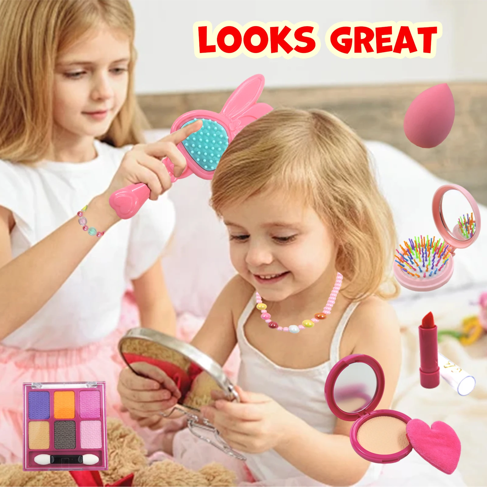 Set Mainan Tas Tangan Putri 14 - Beauty Makeup Kit For Kids ulasan dan harga