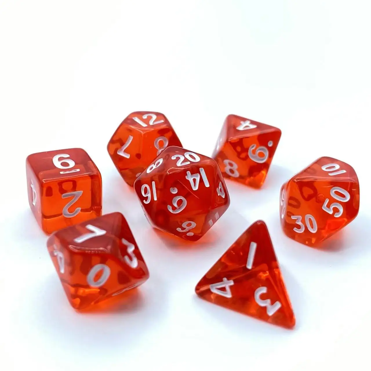 Mini DND Dice Set,6 Sets Polyhedral Transparent RPG Dice (42pcs) With Bag for MTG,RPG,D&D Dungeons and Dragons