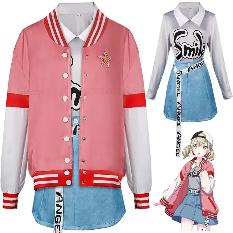 Palco Colorido do Projeto Sekai! Shiraishi An/Otori Emu/Azusawa Kohane/Kusanagi Nene Traje Cosplay Terno Completo Halloweek;3,c'5.b;8'