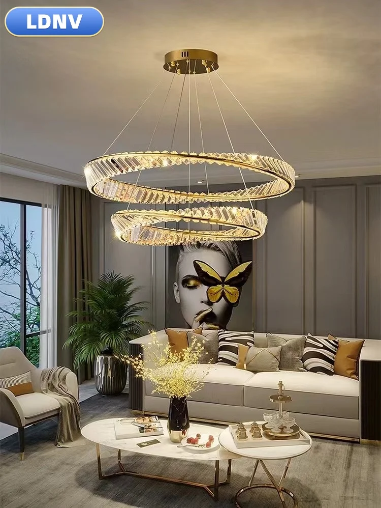 

Pendant Light for Bedroom Living Room Kitchen Dining Table Designer Home Decor Luxury Modern LED Crystal Suspension Lamp