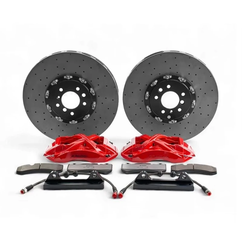 customized logo brake kits carbon ceramic brake rotors pads for