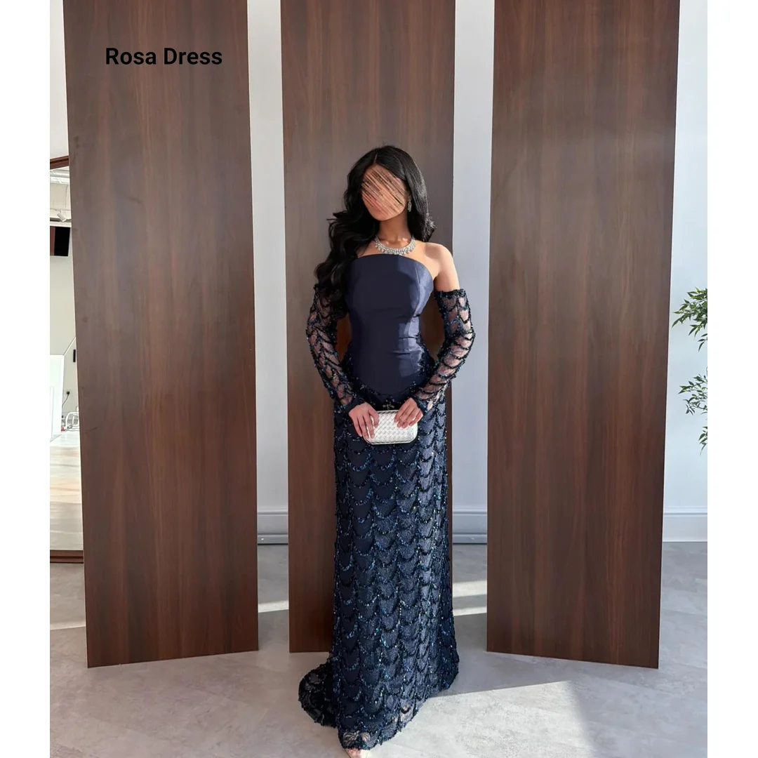 

Customized Elegant Evening Dresses for Woman Luxury Women's Evening Dresses for Special Occasions Shiny Mermaid Short Sleeves