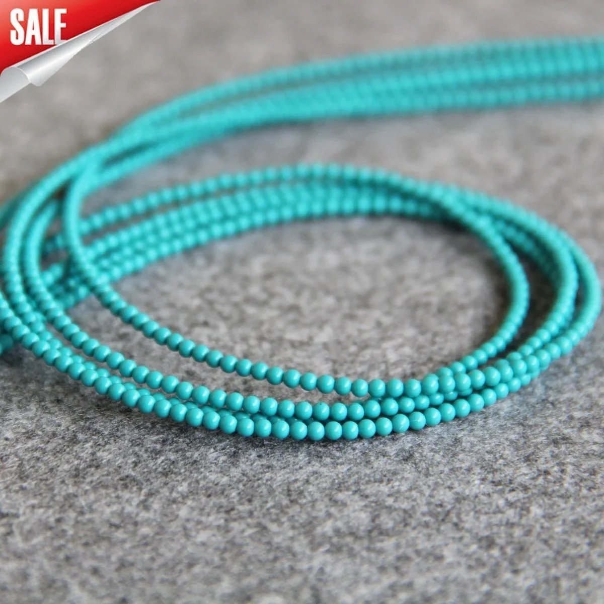 

3mm Blue Turkey Turquoise Howlite Chalcedony Beads Stone Gift Loose DIY 15inch Jewelry Making Design Female Accessory Crafts