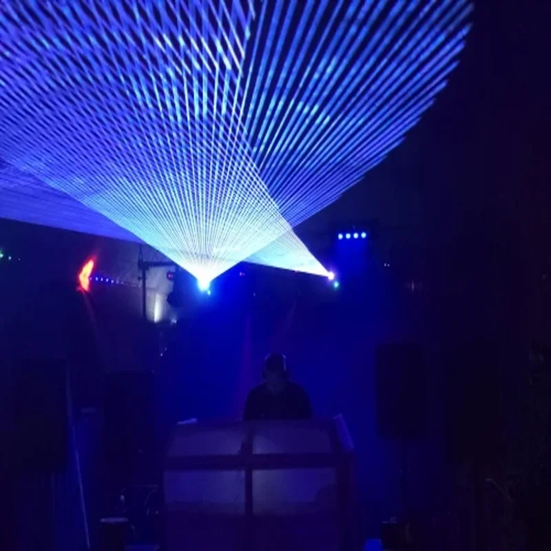 5W Laser Disco Stage Lighting Projector with ILDA DMX Control for Wedding Home Party 3D Animation Logo Display