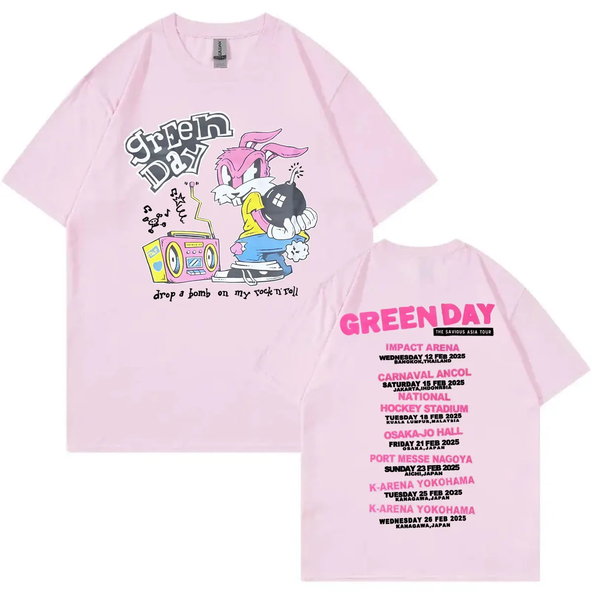 Green Day The Saviors Tour 2025 Graphic T Shirts Men Women