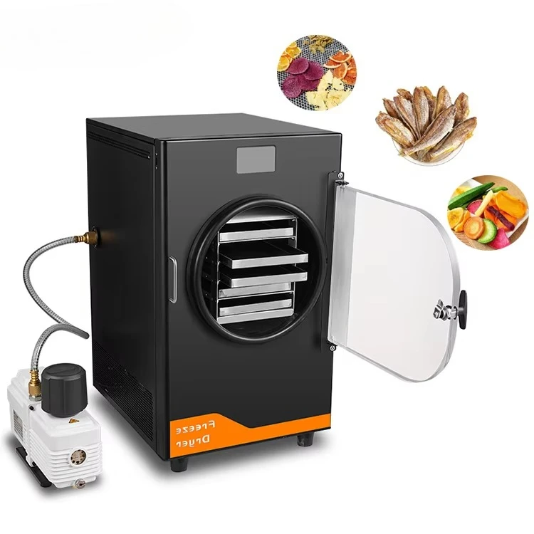 Laboratory Equipment Freeze Drying Machine Lemon Salmon Yogurt Low Noise Freeze Dryer Machine