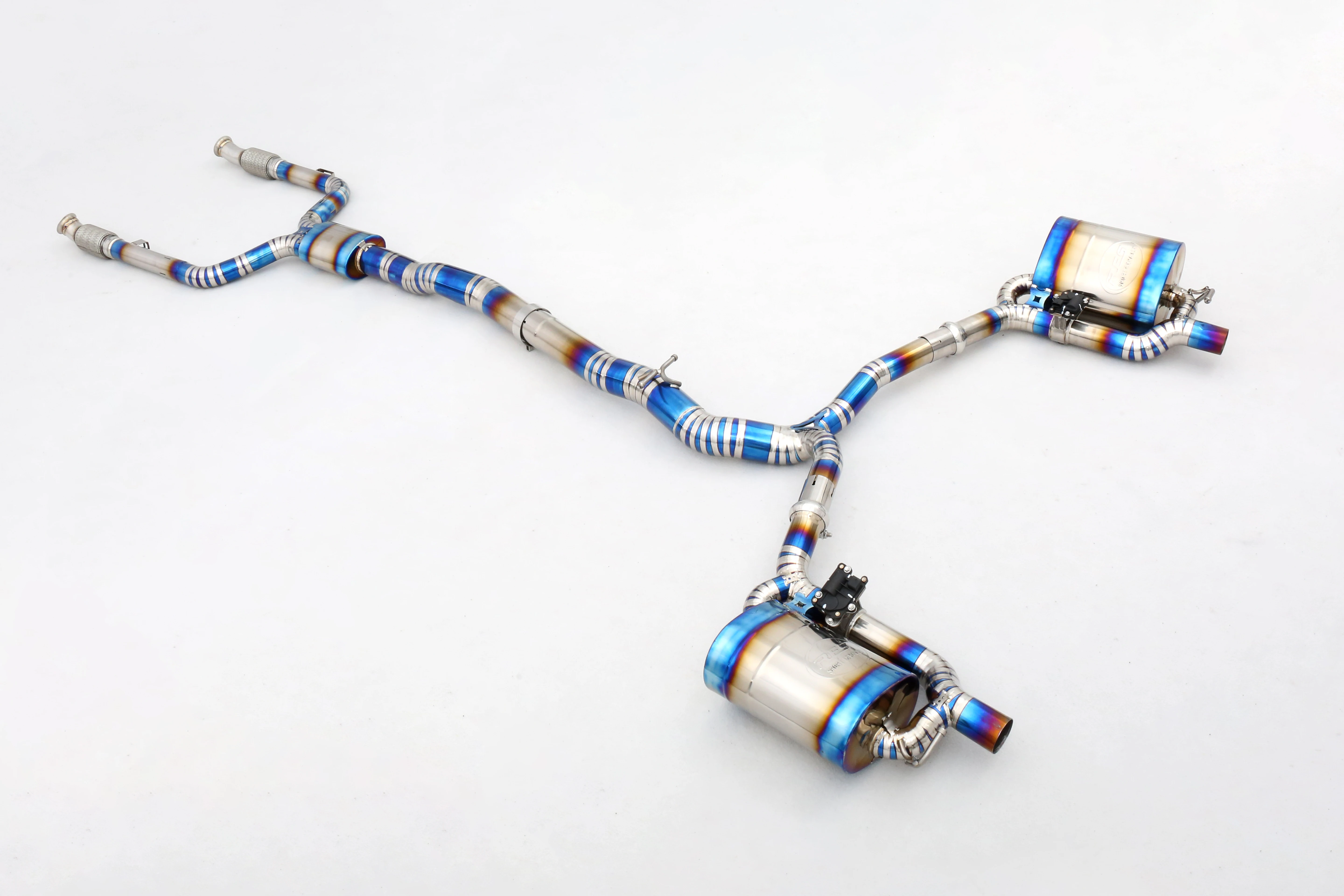 C43 W205/C205 3.0T M276 تخصيص المصنع 304 الفولاذ المقاوم للصدأ/التيتانيوم صمام نظام العادم أنابيب العادم #3