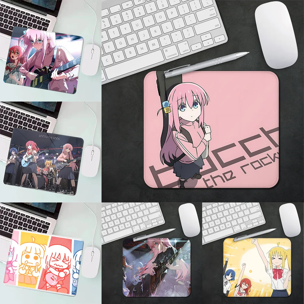 B_bocchi T_the R_rock Gaming Mouse Pad XS Small Mousepad For PC Gamer Desktop Decoration Office Mouse Mat Deskmat Rug