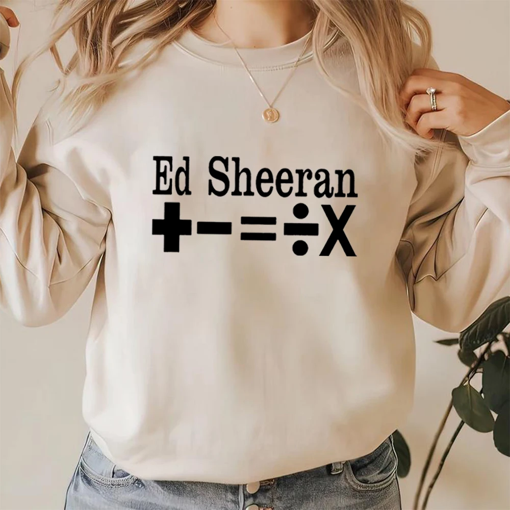 Ed Sheeran Inspired Sweatshirt Music Concert Sweatshirt Singer Inspired Crewneck Pullovers Unisex Winter Hoodies Tops Fans Gift