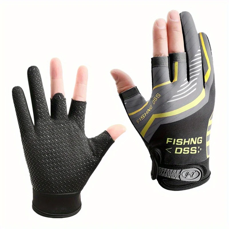Anti-Rutsch-Angelhandschuhe, verschleißfest, für den Sommer, Outdoor, atmungsaktiv, zum Angeln, Radfahren, Sporthandschuhe, Angelbekleidung – Detail 5