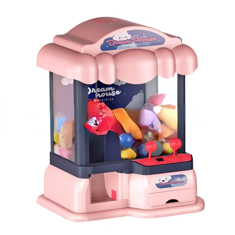 

Children's Large Claw Machine Girl Coin-operated Egg Machine Clip Doll Mini Home Toy Christmas Gift Children's Day Gift
