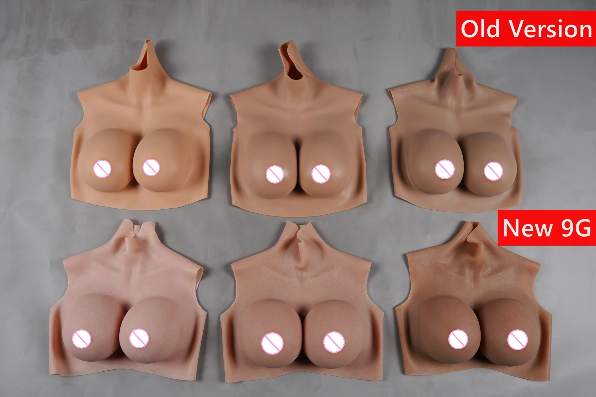 New 9G BCDEFG Top Quality Fake Artificial Boob Realistic Silicone Breast Forms Crossdresser Shemale Transgender Drag Queen