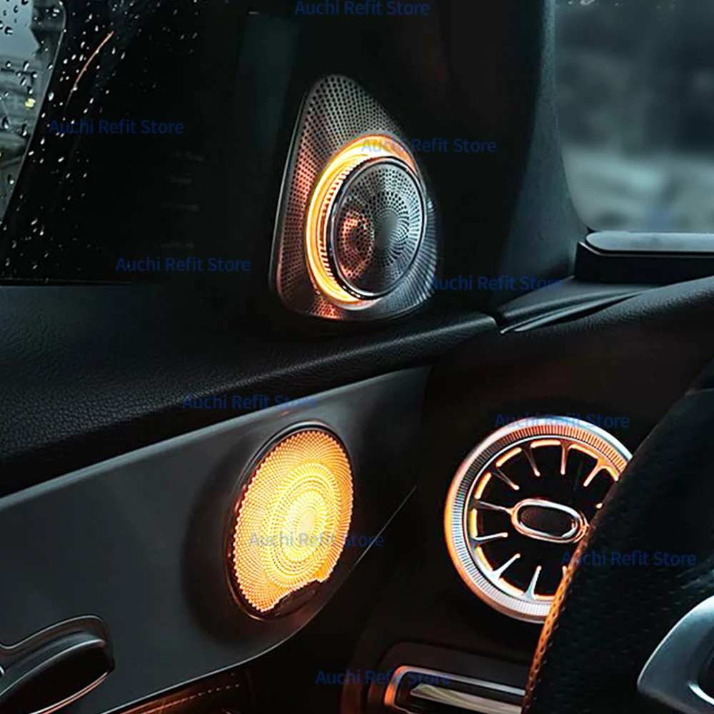 3D回転ツイーター,64色,メルセデスベンツc,e-class,w205,w213,w222 