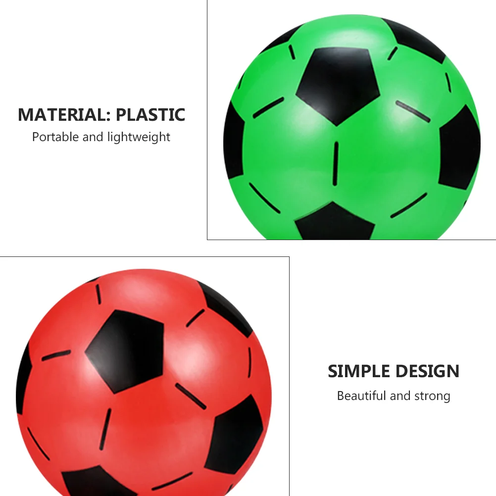 10 Pcs Inflatable Ball Soccer Kids Camping Children Balls Beach Football