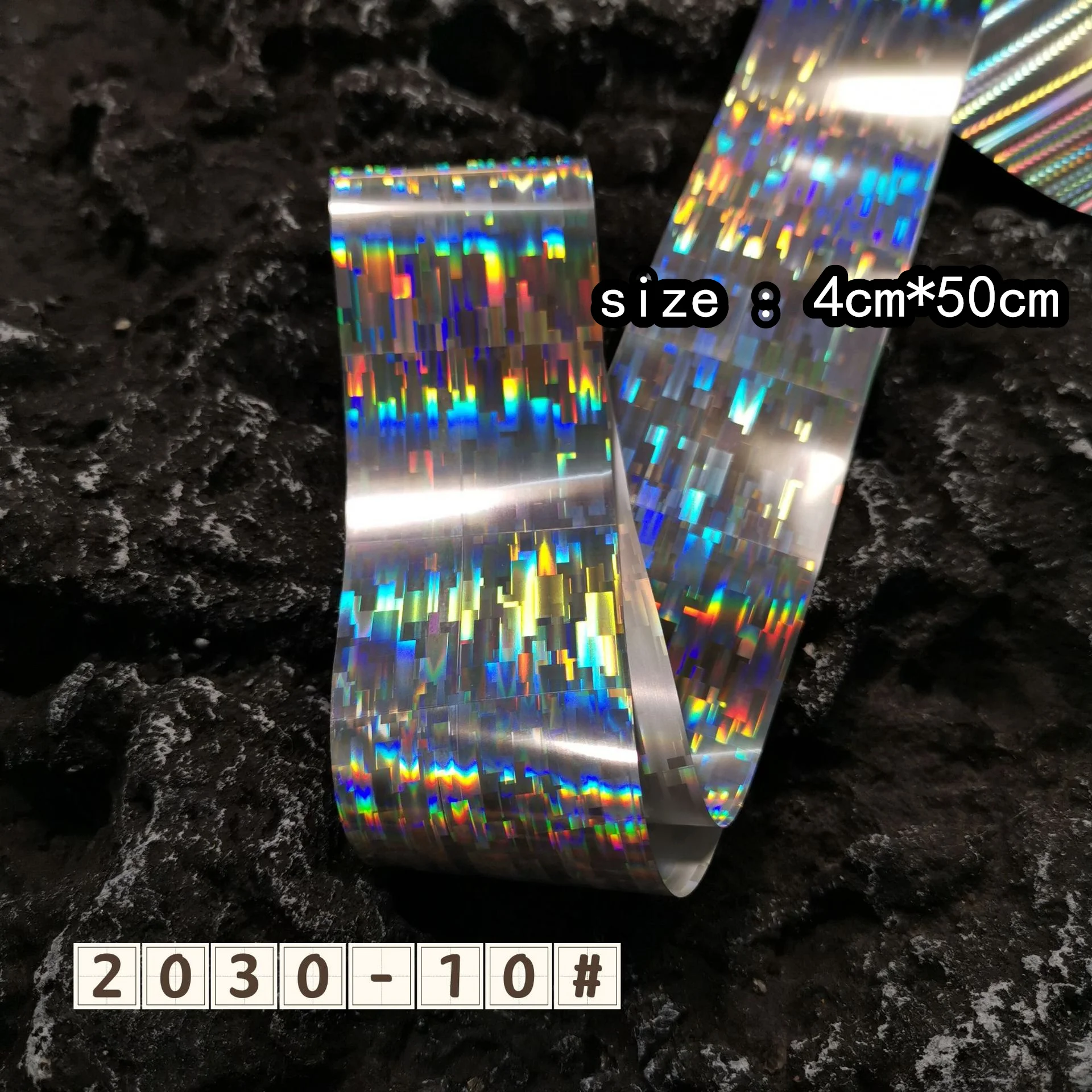 50/100 cm Fisch Skala Chamäleon Nägel Metall Nail art Folie Fisch Köder Transfer Aufkleber Wraps Aufkleber Laser Maniküre dekorationen